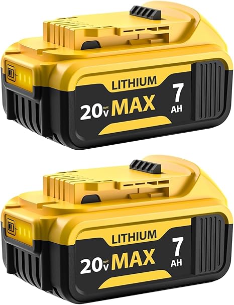FEOTDN 2 Pack 7.0Ah Battery Replacement for Dewalt 20V Max Battery Lithium-ion Batteries Compatible with Dewalt 20V Series Cordless Power Tools