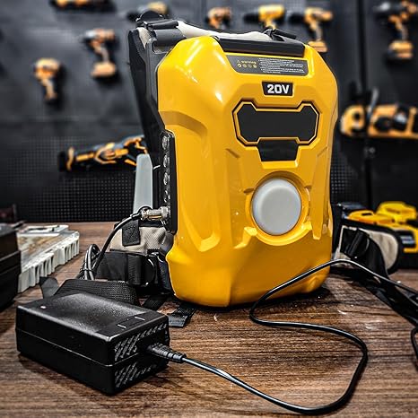 20V MAX Portable Backpack Battery, Power Bank, 40,000 mAh Li-Ion Battery Pack with Adapter Cable and Type-C Port (Tools not Included)
